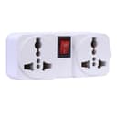 Ổ cắm chuyển đổi 2000W kèm cầu chì chia 2 ổ | Công tắc tiện lợi, chống cháy | Adsawin FW2A 3