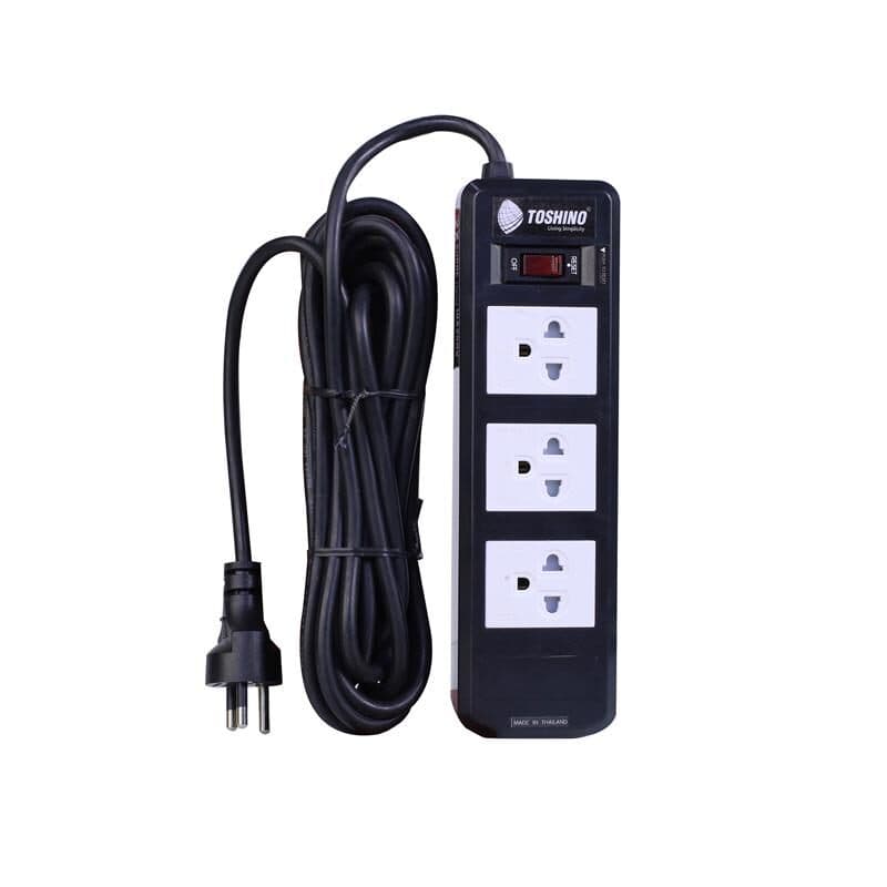 Ổ cắm cao cấp lọc âm TOSHINO BVC315T dài 3M