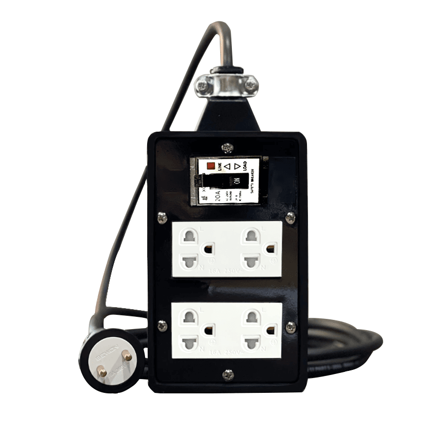 Ổ cắm cao su chịu tải siêu bền chịu tải 4500W, chống nước, chống va đập