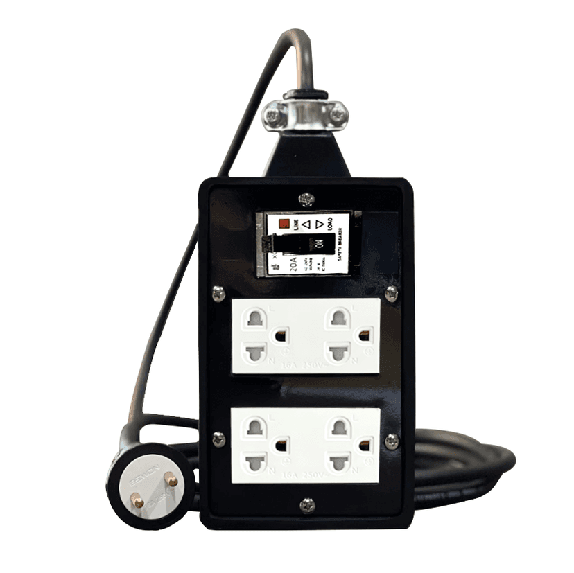 Ổ cắm cao su chịu tải siêu bền chịu tải 4500W, chống nước, chống va đập