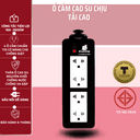 Ổ Cắm Điện Cao Su Chịu Tải Siêu Bền Chịu Tải 3500W Công Tắc Tắc Bật, Chống Nước, Chống Va Đập 2