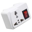 Ổ cắm chuyển đổi 3 chấu sang 2 chấu có công tắc – ADSAWIN AW1A 3